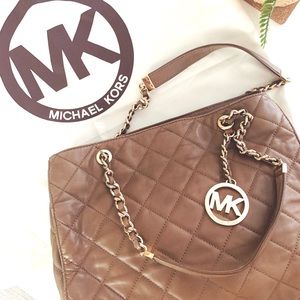 Michael Kors Susannah Quilted Leather Tote